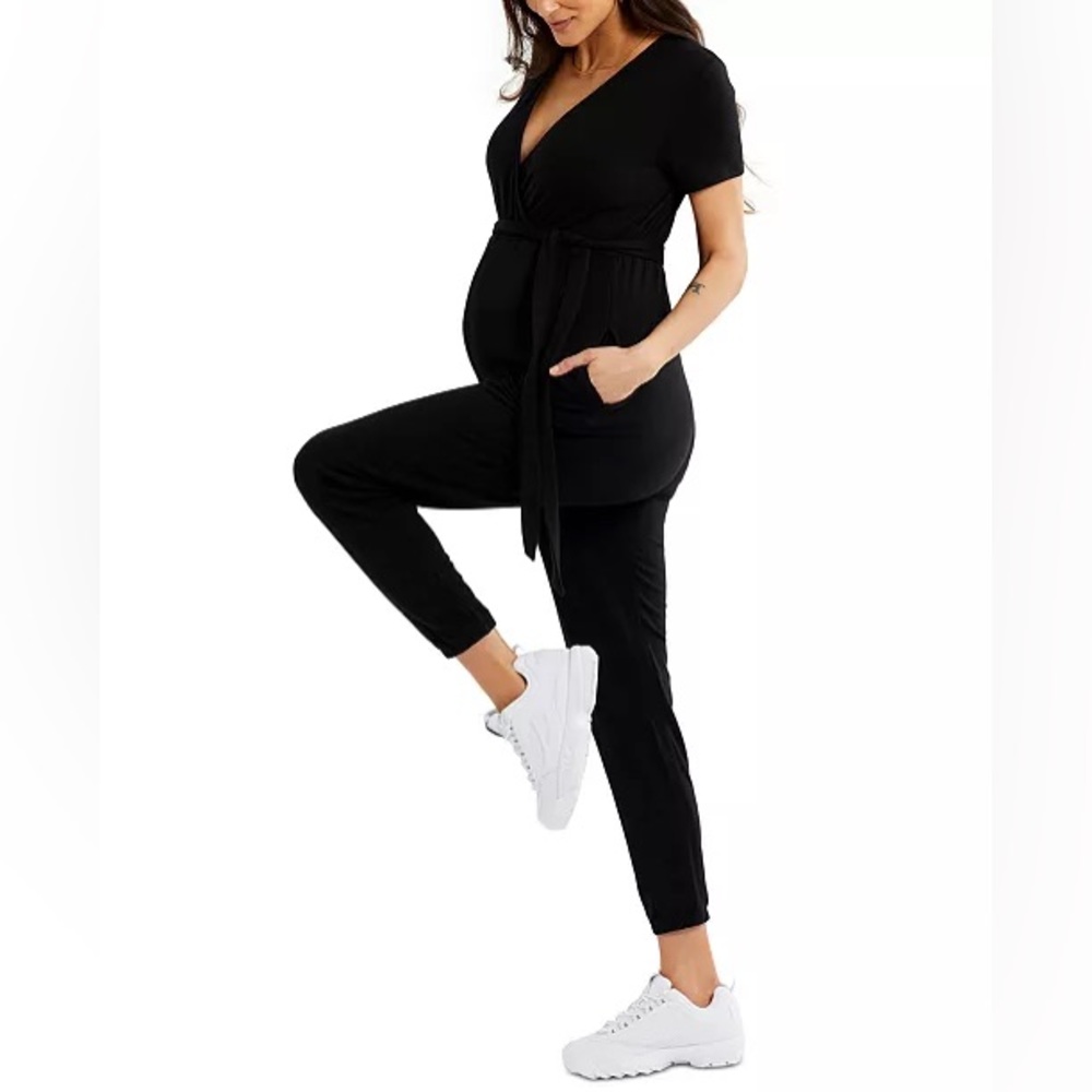 A Pea in the Pod Black Maternity Jumpsuit